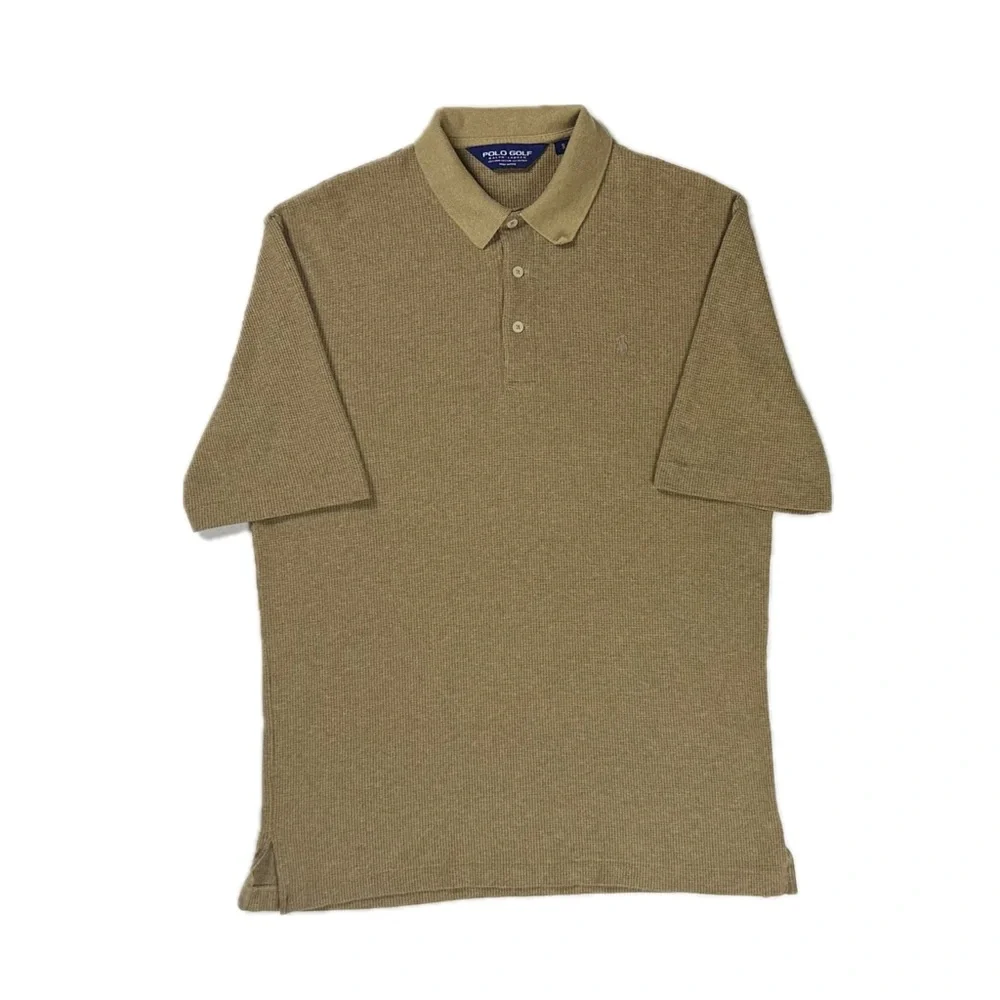 Vintage Y2K Polo Golf cotton alpaca blend houndstooth polo Shirt men‎ Small